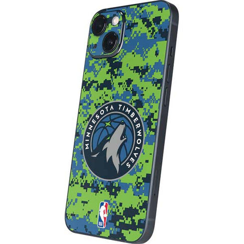 NBA Minnesota Timberwolves Digi Camo iPhone 13 Skin